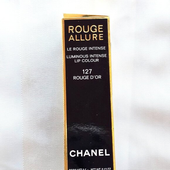 Chanel Rouge Allure 127 Rouge D'Or Luminous Intense Lip Colour Lipstick MU3 - Picture 2 of 4